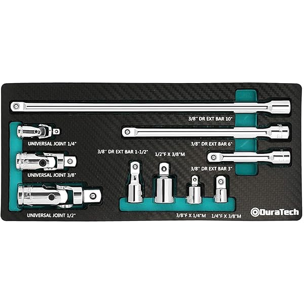 DURATECH ソケットアダプター エクステンションバー ユニバーサルソケット ソケット変換アダプター 差..
