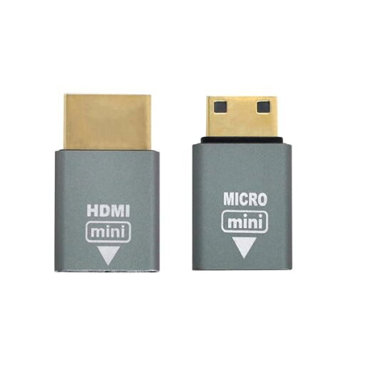 Xiwai マイクロHDMIメスからミニオス&HDMI 1.4オスアダプター 4K@60hz 2個セット Xiwai マイクロHDMIメスからミニオス&HDMI 1.4オスアダプター 4K@60hz 2個セット