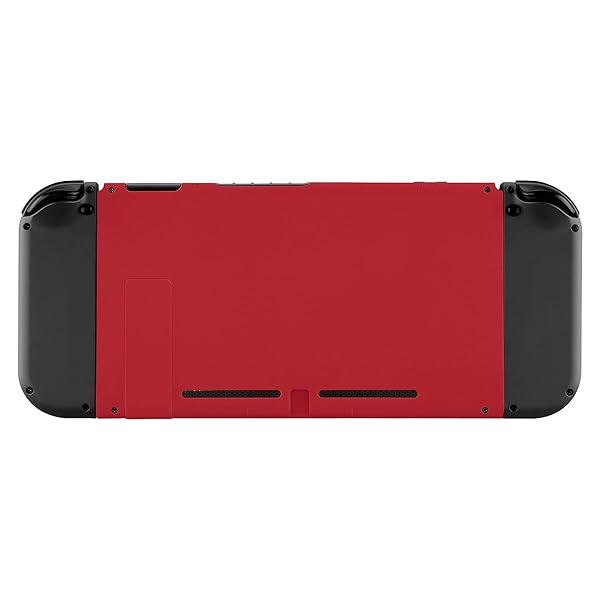 eXtremeRate Switchコンソールに対応用DIY背面ハウジングシェル、キックスタンド付き‐ジョイコンのシェルは含まれていません【パッションレッド】