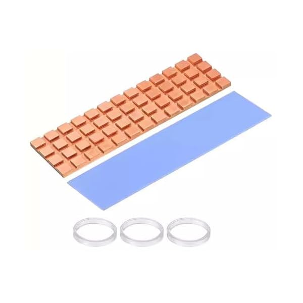 DFsucces M.2 SSD ヒートシンク 銅 1.5mm 薄型 高放熱性能 2280 M2 SSD PS5 熱伝導シート 冷却ラジエー..