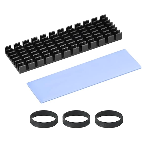 PATIKIL M.2 2280 Nvme S S Dヒートシンク 70x22x6mm、ラジエータークーラーアルミニウムヒートシンク..