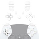 eXtremeRateのps5 edgeコントローラーに対応用ピュアカラー交換フルボタンセット Dパッド、シェアオプション、ホーム、フェイスボタンとR1、L1、...