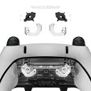 eXtremeRate ps5 Edgeコントローラーに対応交換用磁気モジュール背面パドルキット、ps5 Edgeコントローラー背面ボタン対応金属磁気修理パーツ-背面パドルなし