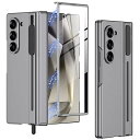 Miimall 対応 Samsung Z Fold 6 保護ケース Sペン収納 磁気ヒンジ保護 ガラスフィルム付き ギャラクシー Z Fold 6 ケース 耐衝撃 全身保護 スクラッチ保護 レンズ保護 スマホケース Z Fold 6 5G Case(2)