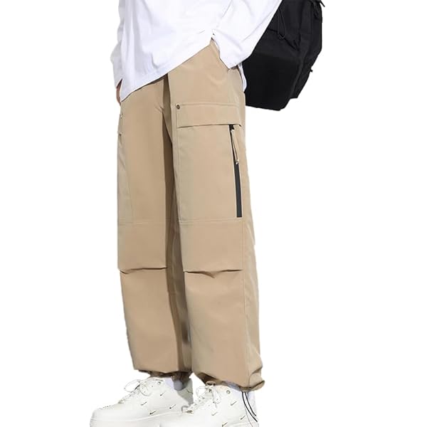 [FEISEDY] メンズ ズボン かっこいい パンツ 無地 調整紐 人気 快適 ゆったり 通気性 大きいサイズ カジュアル オシャレ ストリート 春 秋 冬 men pants A8261
