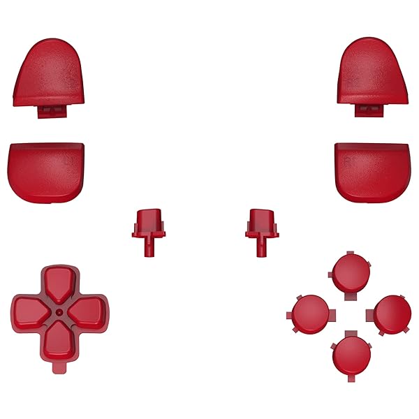 eXtremeRate ps5コントローラー(BDM-030&BDM-040&BDM-050)に対応用取り替える十字キーR1L1R2L2トリガーシェアオプションフェイスボタン、ピュアカラーps5コントローラー(BDM-030&BDM-040&BDM-
