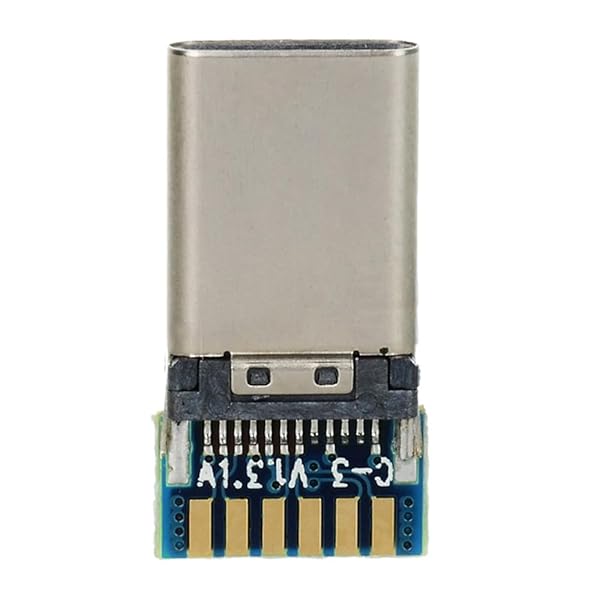 NFHK DIY 24ピン USB 3.1 Type C USB-C オスプラグコネクタ SMTタイプ PCボード付き, NF-UC-207