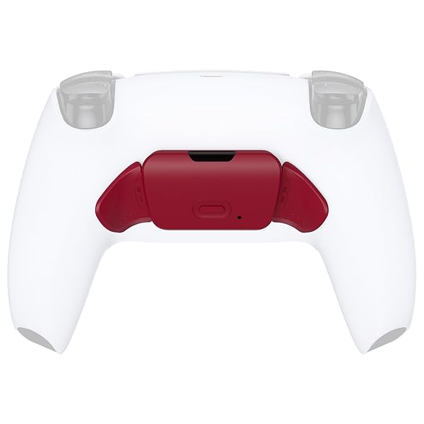 eXtremeRate ライズリマップキットに対応用再設計されたピュアカラーのK1K2バックボタンハウジングケース、コントローラー、ライズリマップボード、フレックスケーブルは含まれていません、ps5コントローラー全モデルに対応します【火山赤】