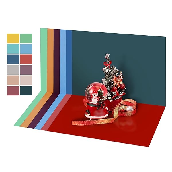 Meking 背景シート 両面背景紙 28x42cm 12枚 12柄 両面違う 同じ柄2枚 バックペーパー 撮影背景 無反射..