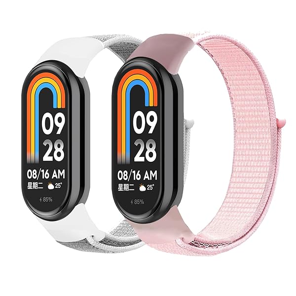 [Sitengle] Xiaomi Smart Band 8対応交換ベルト 2個 ナイロン シャオミ スマートウォッチ 8用ベルト シャオミBand 8替えバンド ストレッチ シャオミ 8交換ベルト Xiaomi band 8対応 交換簡単 工具不要