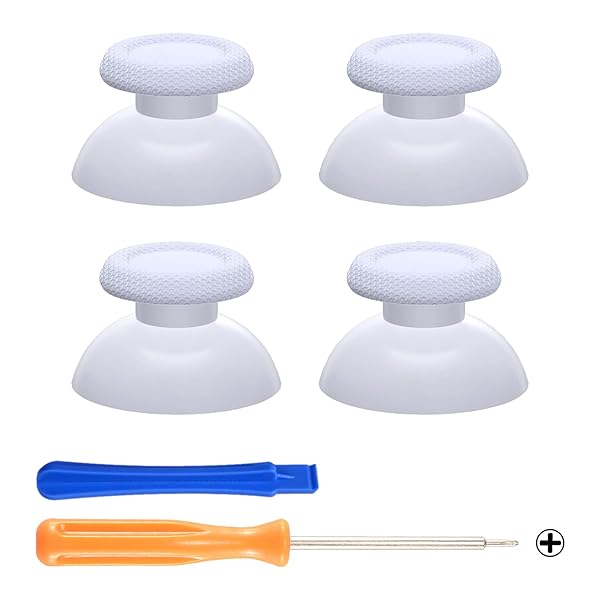 eXtremeRate ps5コントローラー対応用交換サムスティック2組、ps5およびps4全モデルコントローラーに対応用カスタムアナログスティックジョイスティック-コントローラーは含まれていません【グリーン】