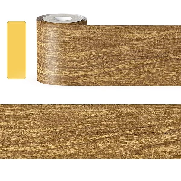 Anloma マスキングテープ 木目 幅10cm x 長さ10m チーク木目 厚手 リメイクシート 窓枠用リメイクシー..