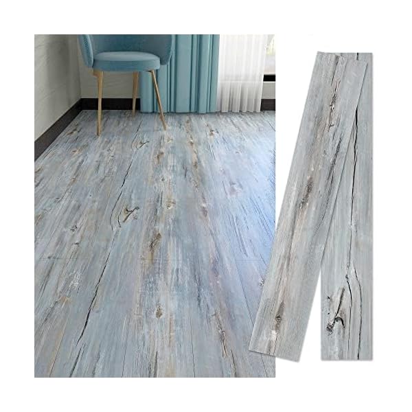 フロアタイル 木目 置くだけ 配送込み 12枚入り 1畳 床 リメイクシート 賃貸 防水 厚手 クッションフロ..