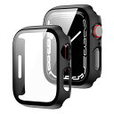 GOCROWEEN for Apple Watch7 41mm ケース アップルウォッチ7カバー ガラスフィルム+PCフレーム 一体型 Apple Watch Series 7 フィルム 保護ケース 高透過率 タッチ感良い 傷防止 耐衝撃 指紋防止((2)