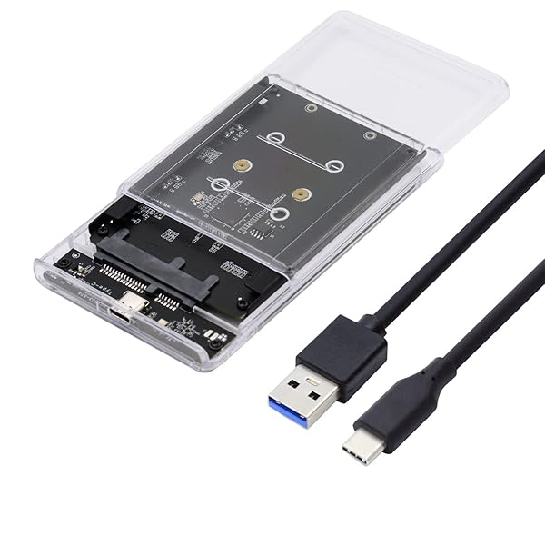Xiwai デュアルNGFF B+M-Key M.2 SSDカード JOBD Raid0 スパンブリッジからUSB3.0 Type-C USB-C 2.5インチ SATAコンボエンクロージャー。