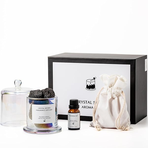 Miracle TQ アロマセット エッセンシャルオイル 天然石 ギフトパック エッセンシャルオイル 15ml + ク..