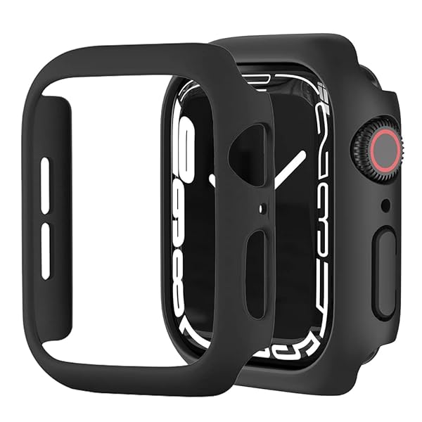 MIRAE for Apple Watch7 41mm ケース アップルウォッチ7カバー PC素材 保護ケース 超簿 軽量 傷防止 耐衝撃 装着簡単 Apple Watch Series7に対応(ブラック/41MM)