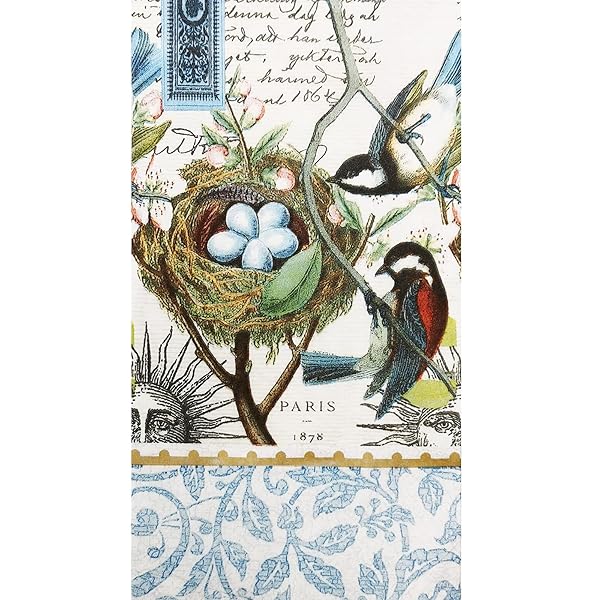 Zelten 2層 15枚 色紙 ホステス ナプキン シャビー シック ナプキン ウェディング ディナー ティーパーティー デコレーション E (Mockingbird, 1)