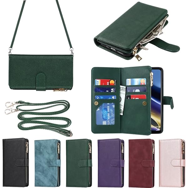 Eastwave for Motorola Moto G52J 5G ケース for moto G52j 5g 縄掛けケース 手帳型 財布型 ICカード コインポケット ストラップ付き カード 収納 小銭入れ ファスナーポケット付き PUレザー 6色