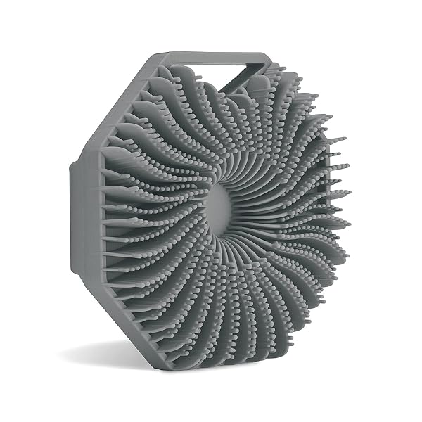 Angzhili シリコンボディスクラバー、抗菌 角質除去 ボディスクラバー 敏感肌向け、環境に優しい シャワースクラバー シリコンボディブラシ シャワー用