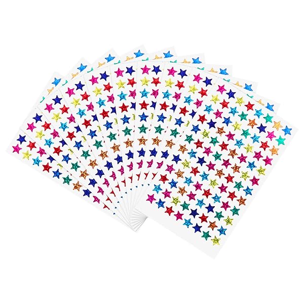 シール 星 ステッカー 星柄 レーザー光沢 スターステッカー 手帳用 キッズ 学生 用品 960枚入（混合色）