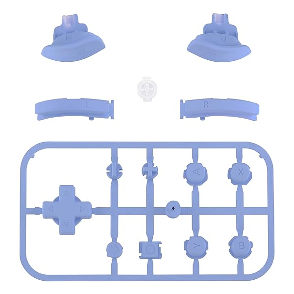 eXtremeRate switchライトに対応用ピュアカラー交換ボタン、ABXY、ホームキャプチャー、プラスとマイナスキー、Dpad、L R ZL ZR トリガ switch liteに対応用フルセットボタンリペアキット、ツールが付き【ライトバイオ