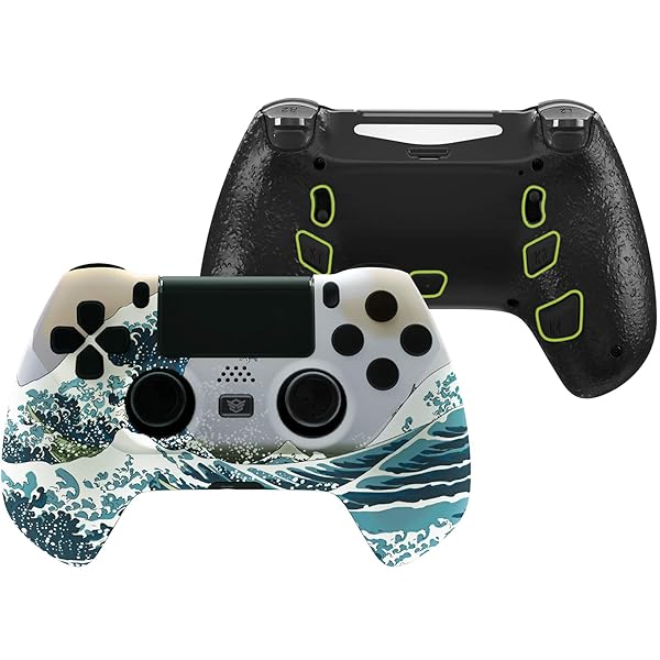 eXtremeRate ps4コントローラーJDM-040/050/055に対応して設計されたユニークな交換シェル(DTC)、アップグレードボード＆人間工学に基づいたシェル＆バックボタン＆トリガーストップ（コントローラーは含まれていません！）【グレー