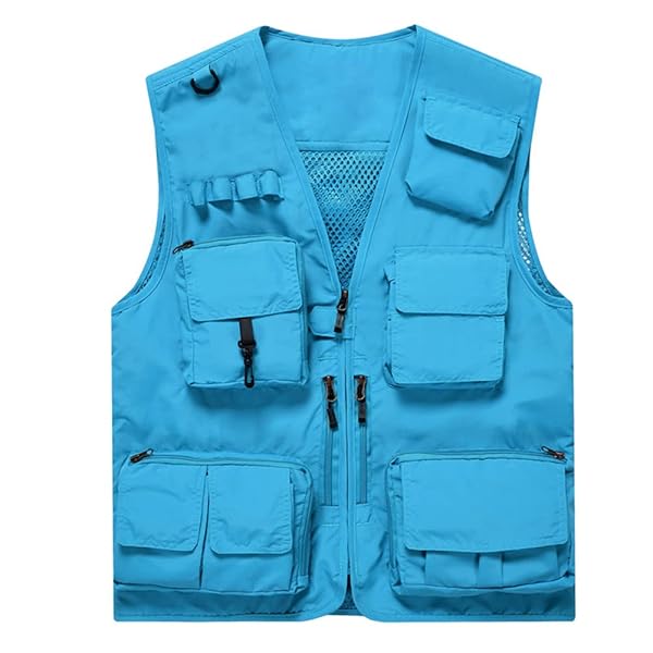 [AOWOFS] フィッシングベスト メッシュベスト メンズ アウトドアベスト ポケット多い 秋 軽量 通気 速乾 多機能 お釣り 撮影 山歩き 射撃 登山服 大きいサイズ ミリタリー 作業着