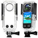 LINGHUANG Insta360 X3 防水ケース insta360 x3 水中撮影用 耐圧40M insta360 x3用潜水ケース インスタ360 x3 水中ハウジングケース ダイビング保護カバー 曇り止め insta360 x3アクションカ(2)