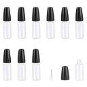 ADOFUN ユニコーンボトル【10個*10ml】針付き リキッドボトル 針付き スポイトボトル 接着剤ボトル 替え容器 ニードルボトル ドロッパーボトル 液体 貯蔵用 DIY用 液体ドロッパーボトル グルーボトル 精密ボトル