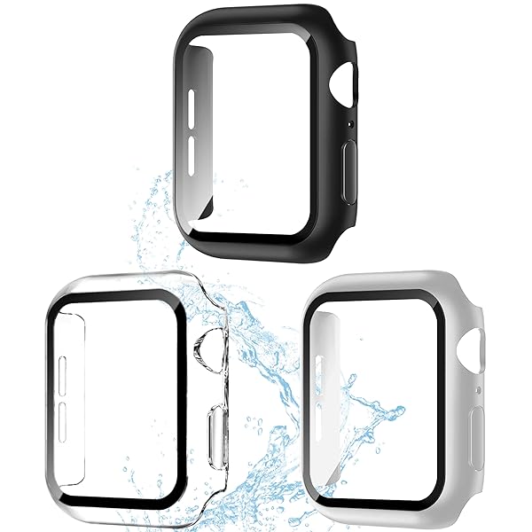 【3枚セット】Puptoya for アップルウォッチ 防水 カバー 40mm Apple Watch用 ケース Series 6 5 4 SE アップルウォッチ 保護 バンパー タッチ感度が高い 耐衝撃 ガラスフィルム 装着簡単 iWatch 40