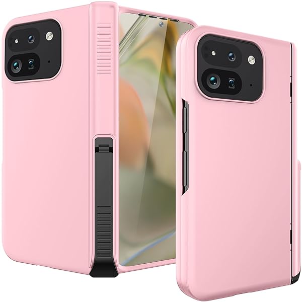 Miimall 対応Pixel 9 Pro Fold 携帯ケース ヒンジ保護 スタンド 強化ガラス 全面保護 可愛い Pixel 9 Fold スマホケース 軽量 耐衝撃 Case グーグル ピクセル9プロ フォールド マット 指紋防止 擦り傷防止