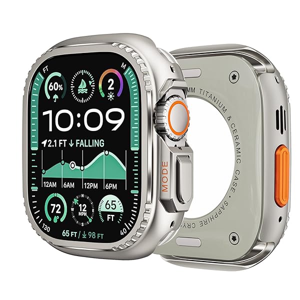 TALENANA for Apple Watch Ultra 2/Ultraケース 49mm 亜鉛合金素材 アップルウォッチウルトラバンパー ..