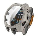 Miimall for Garmin Fenix 8 51mm 保護カバー+ガラスフィルム 一体型ケース 画面フィルム 強化エッジタッチ 薄型 軽量 傷防止 耐...