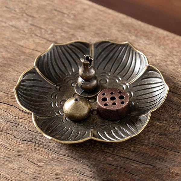 MOICUU お香立ておしゃれ 線香立て 仏壇用 線香 お香立て インテリア香炉 金属製 ミニ お線香立て アロマ せんこうたて仏壇用 インセンスホルダー 線香炉 お香立 ホルダー ミニ仏壇 シンプル お香置き 心を落ち着かせてくれる 癒しグッズ ヨ