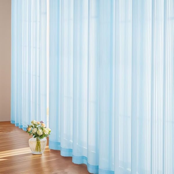 YKFN レースカーテン 2枚組 丈210cm 幅100cm レースカーテン 遮光 外から見えにくい 夜も透けない 遮像..