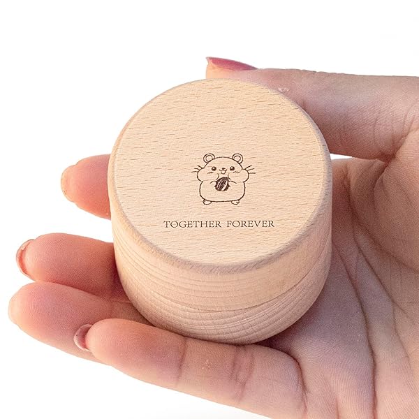 ミニ骨壷 ハムスター ペット骨壷 手元供養 分骨壺 木製 遺骨入れ メモリアル骨壷 猫 犬 兎 肉球 手 納..