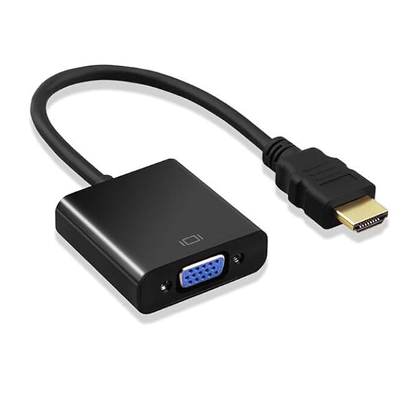 MXYZB HDMI to VGA 変換アダプタ (D-SUB 15ピン) ケーブル 1080p対応 HDMI オス to VGA メス 金メッキコネクタ搭載 バスパワー
