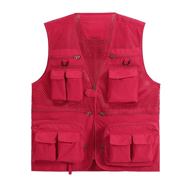 [AOWOFS] フィッシングベスト メッシュベスト メンズ アウトドアベスト ポケット多い 秋 軽量 通気 速乾 多機能 お釣り 撮影 山歩き 射撃 登山服 大きいサイズ ミリタリー 作業着