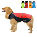 ZUNEA 犬服 犬用レインコート ジャケット 防水 大型犬 中型犬 おしゃれ 軽量 安全 反射テープ レインウエア ベスト ポンチョ 犬用合羽 梅雨対策 通気...