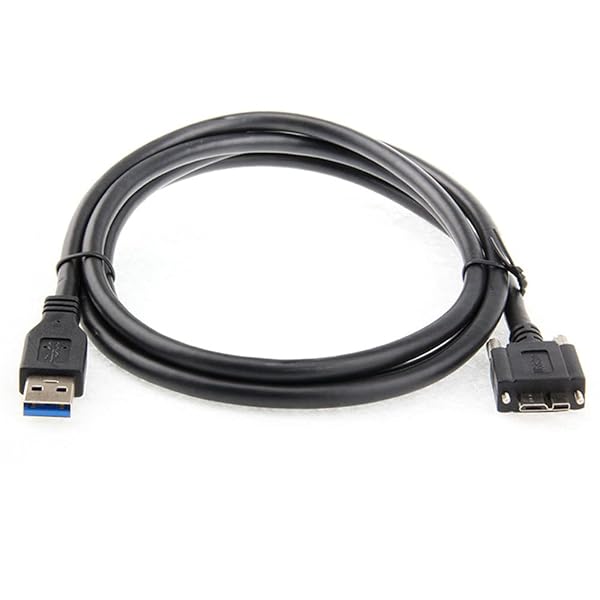 xiwai 1.2m USB 3.0 Aタイプケーブル オス - マイクロUSB 3.0 B オス マウントパネルネジ付き ハードディスク携帯電話用 (1.2m)