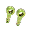 ACROPIX バンジョーホースフックボルト継手 汎用 8mm ID ホースバーブ 10mm フィッティング 燃料ライン アダプタ コネクタ ブロンズ色 2個入り(2)