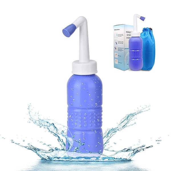 携帯温水洗浄便座 ハンディおしり洗浄器 500ml大容量-軽量 手動タイプ 介護 災害 キャンプ 旅行 トイレ..