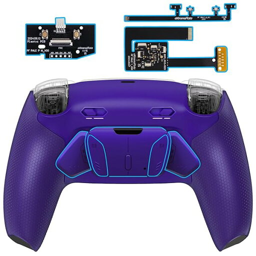 eXtremeRate ps5コントローラーBDM-010/020対応RISE4 Plus MAXバックパドルキット、クリッキートリガーストップ&ラバーグリップ付き、ps5コントローラー対応用リマップ可能な背面ボタンキット-コントローラーは含まれてい eXtremeRate ps5コントローラーBDM-010/020対応RISE4 Plus MAXバックパドルキット、クリッキートリガーストップ&ラバーグリップ付き、ps5コントローラー対応用リマップ可能な背面ボタンキット-コントローラーは含まれてい