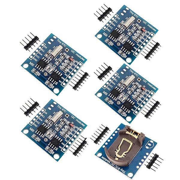 Youmile 5ピンRTC I2Cモジュールfor Arduino I2C RTC DS1307 AT24C32リアルタイムクロックモジュール24C32メモリAVR用高精度60ピンのfor Arduinoと互換性のあるPIC SMD