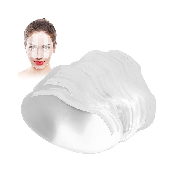 YFFSFDC 前髪カット ガード フェイスガード フェイスプロテクション 散髪 ヘアカット フェイスガード 理髪用品 サロン 使い捨て 軽量 理髪ツール 【50 Pcs】