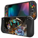 PlayVital ZealProtect Switch有機elに対応用ソフト保護シェル、Switch OLEDに対応用フレキシブルプロテクター、ジョイコンサムグリップキャップとABXY方向ボタンキャップ付き、カワイイパターン【ハロウィーン キャンデ