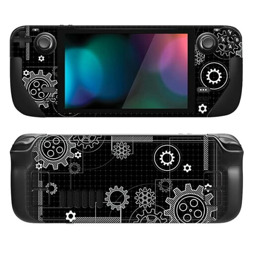 PlayVital Steam Deckモデルに対応用フルセット保護ステッカーシール、Steam Deckに対応用カスタムビニールステッカースキン【ダイナミックスケッチブラック】 PlayVital Steam Deckモデルに対応用フルセット保護ステッカーシール、Steam Deckに対応用カスタムビニールステッカースキン【ダイナミックスケッチブラック】