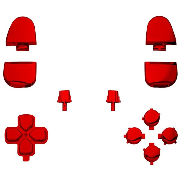 eXtremeRate ps5コントローラー(BDM-030&BDM-040&BDM-050)に対応用取り替える十字キーR1L1R2L2トリガーシェアオプションフェイスボタン、クロムps5コントローラー(BDM-030&BDM-040&BDM-050