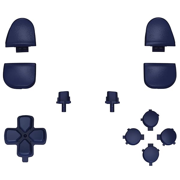 eXtremeRate ps5コントローラー(BDM-030&BDM-040&BDM-050)に対応用取り替える十字キーR1L1R2L2トリガーシェアオプションフェイスボタン、ピュアカラーps5コントローラー(BDM-030&BDM-040&BDM-